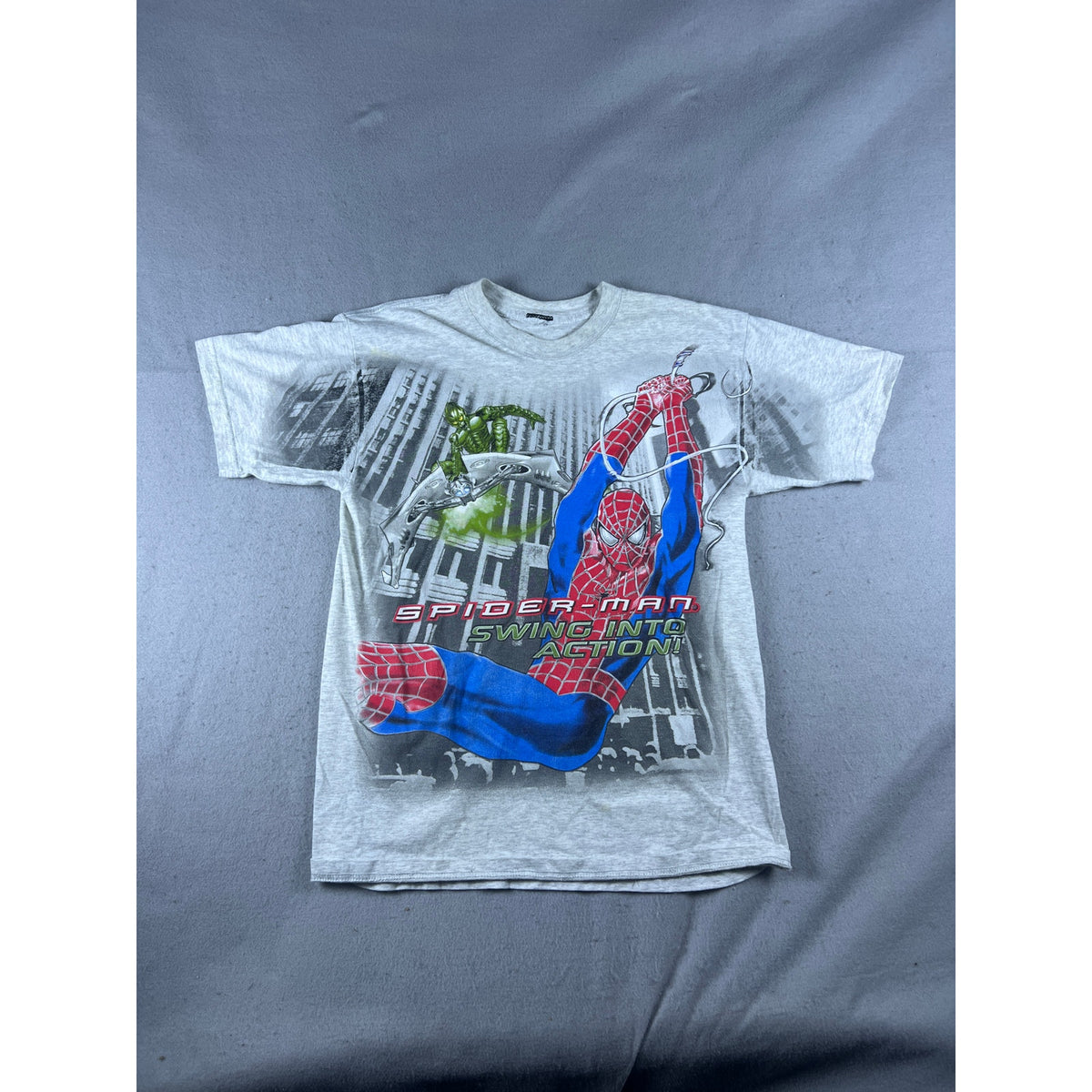 Vintage 2002 Spider-Man Green Goblin T-Shirt Youth - M
