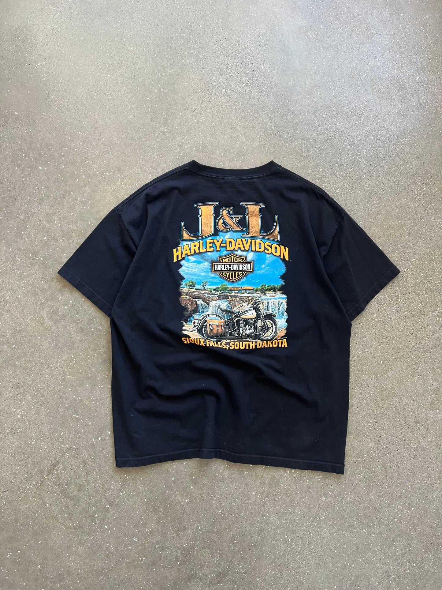 Vintage Black Harley Davidson Shirt - XXL