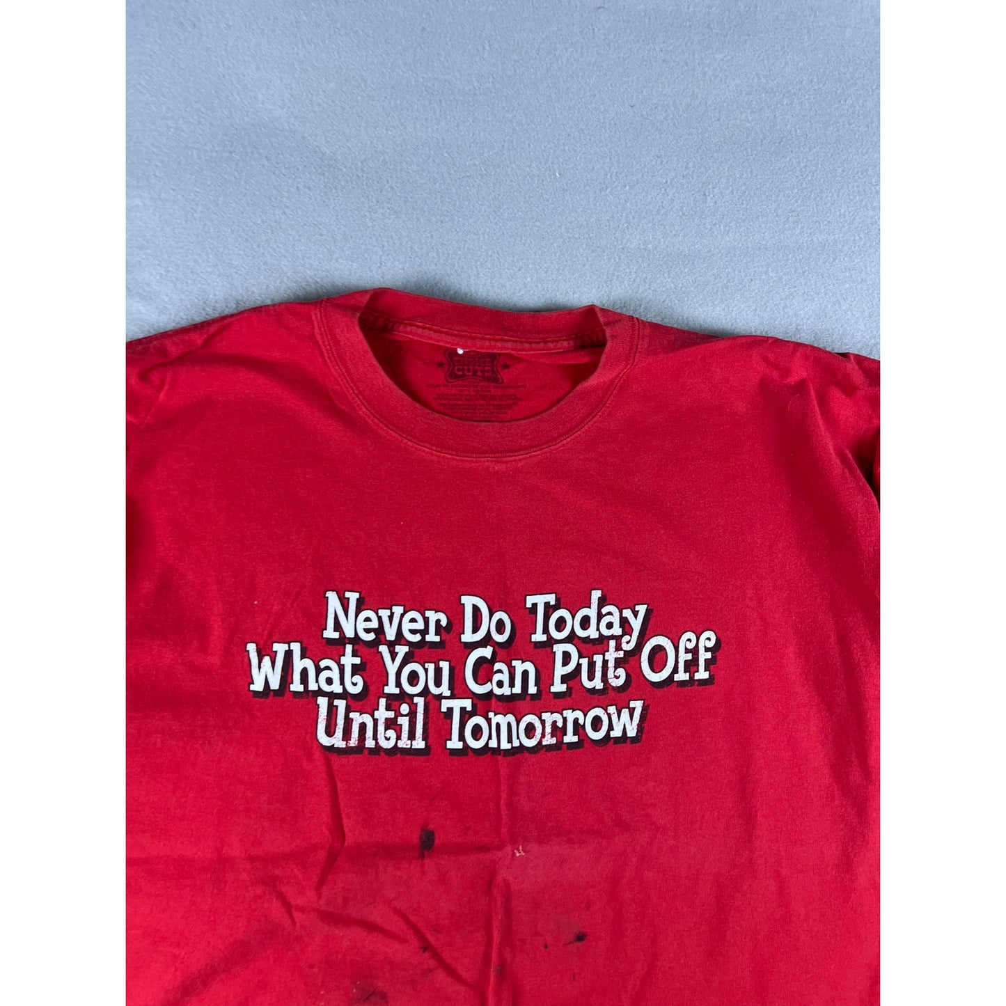 Vintage Y2K Funny Humor Slogan Shirt - XL