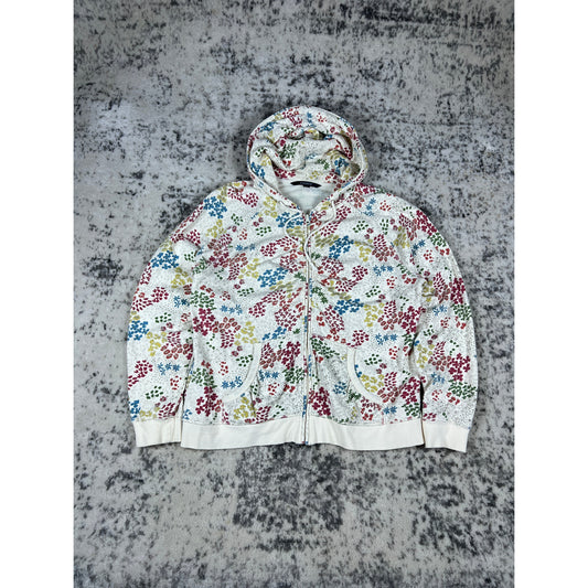Y2K Chadwicks Floral Print Hoodie - XL