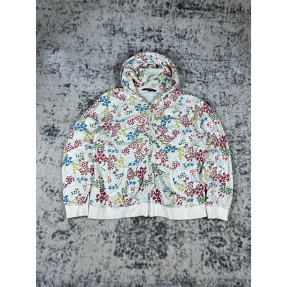 Y2K Chadwicks Floral Print Hoodie - XL