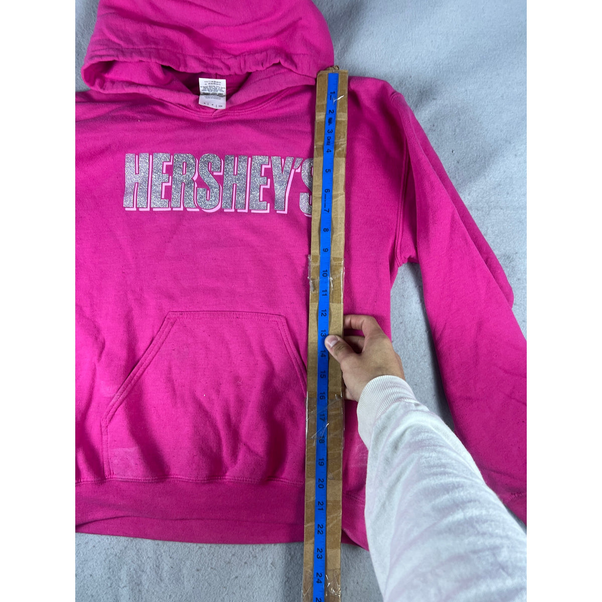 Hershey's Spellout Glitter Hoodie Womens - S