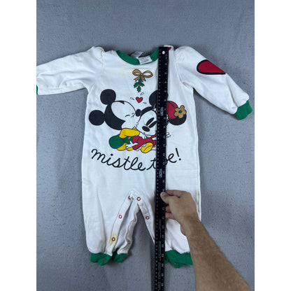 Vintage Disney Mickey Minnie Romper Toddler - 18M