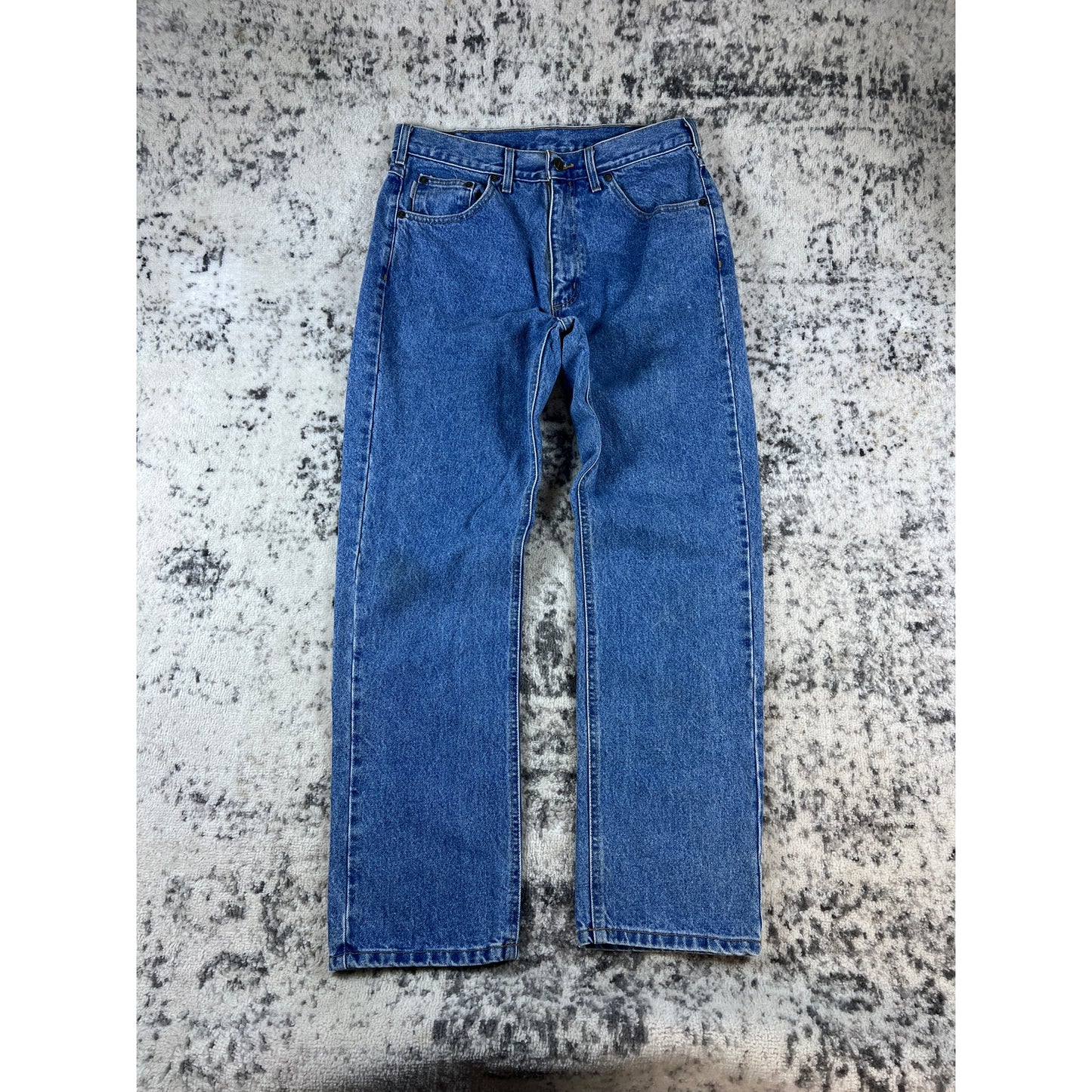 Vintage Denim Blue Carhartt Carpenter Pants - 35