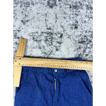 VTG 1970s Blue Denim Flare Pants - XS