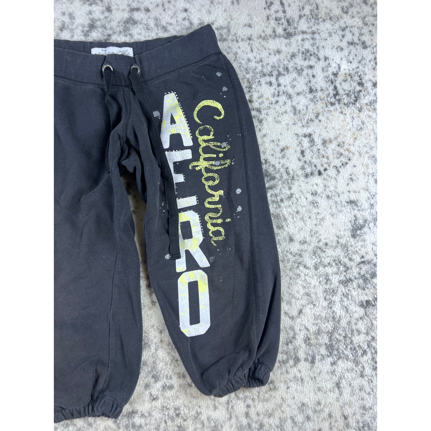 Vintage Aeropostale Sweatpants Adult Medium Black Y2k Baggy Fit