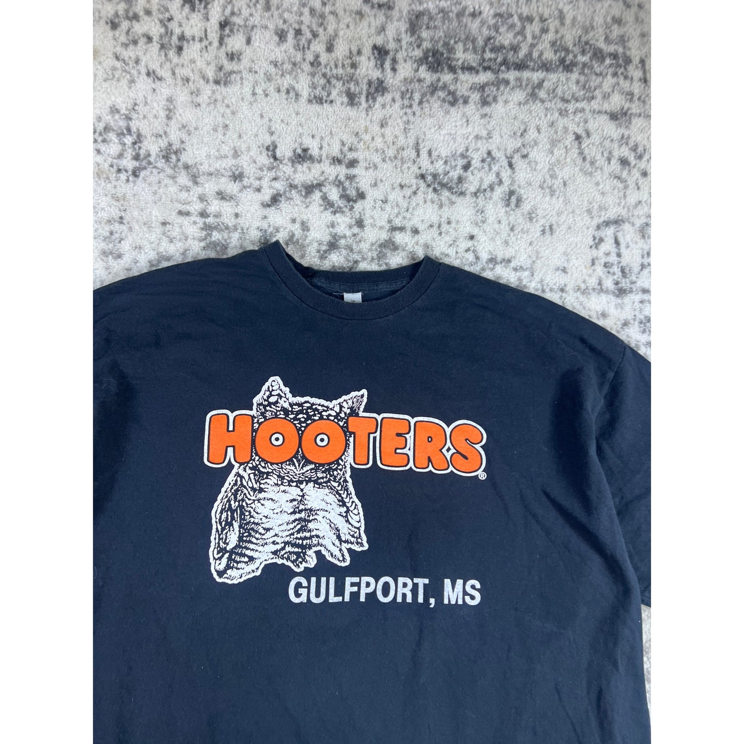 Hooters Black Spellout T-Shirt Mens - xxl