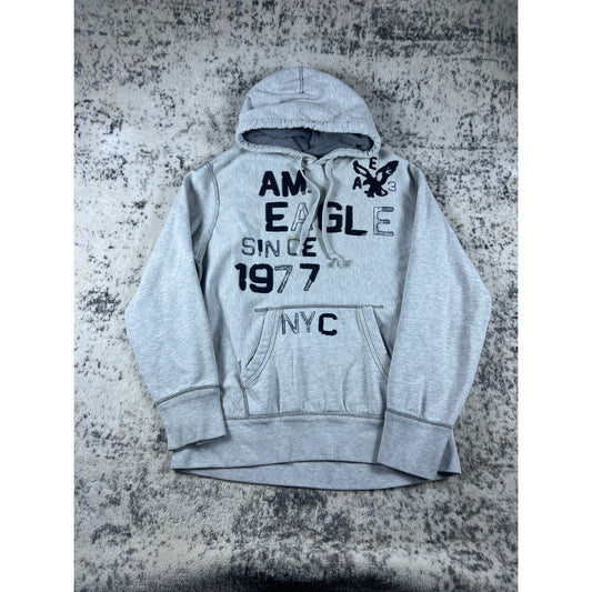 Vintage American Eagle Spellout Hoodie - XXL