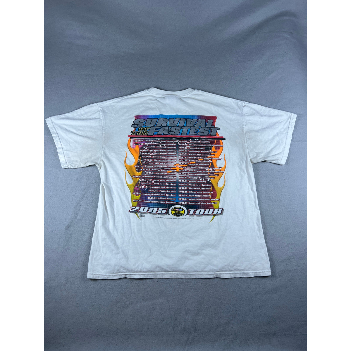 Vintage NASCAR Nextel Cup Series 2005 Tour Tee - XL