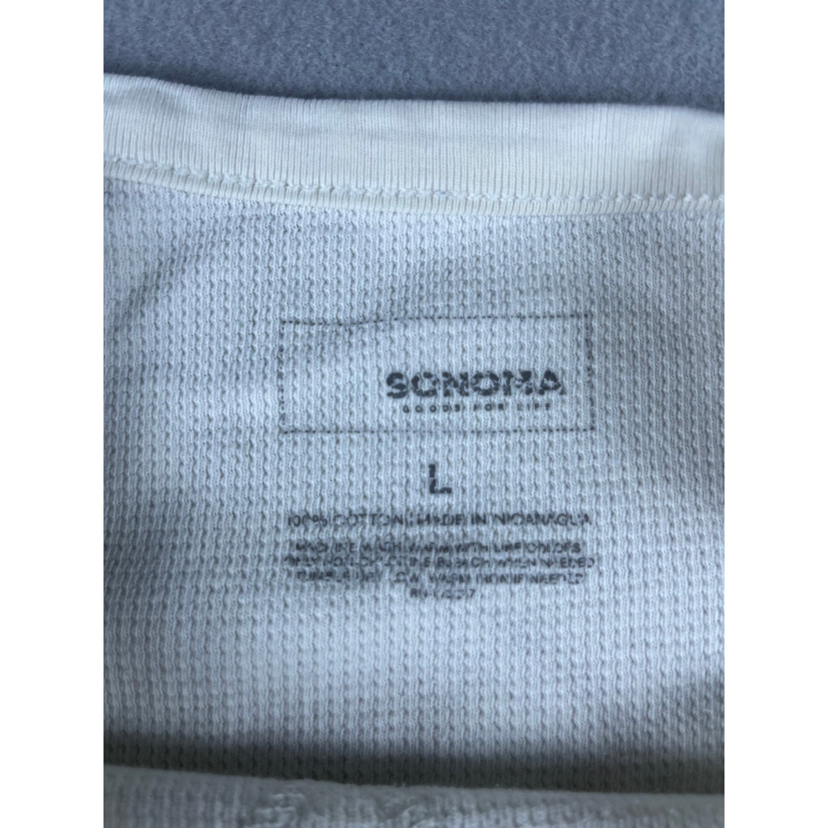 Sonoma Thermal Waffle Knit Shirt - L