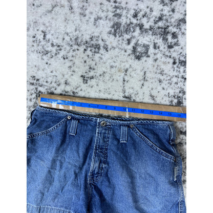 Vintage SILVER DENIM Low Rise Jean Shorts - 33