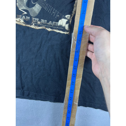 Johnny Cash Man In Black T-Shirt - L