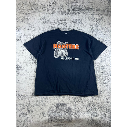 Hooters Black Spellout T-Shirt Mens - xxl