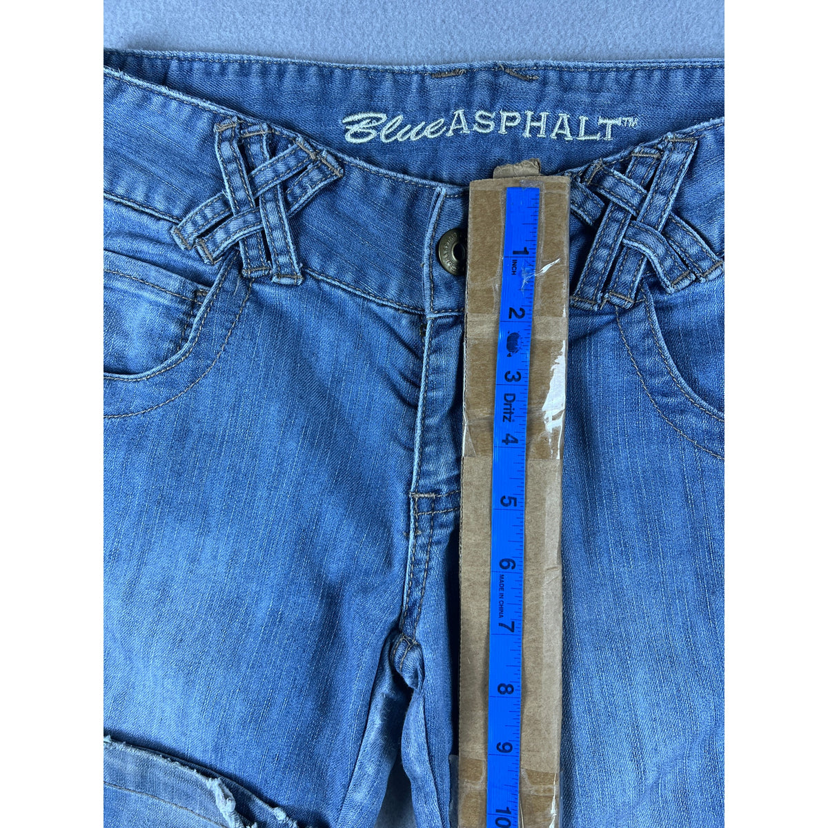 Vintage Blue Asphalt Flare Jeans - 3