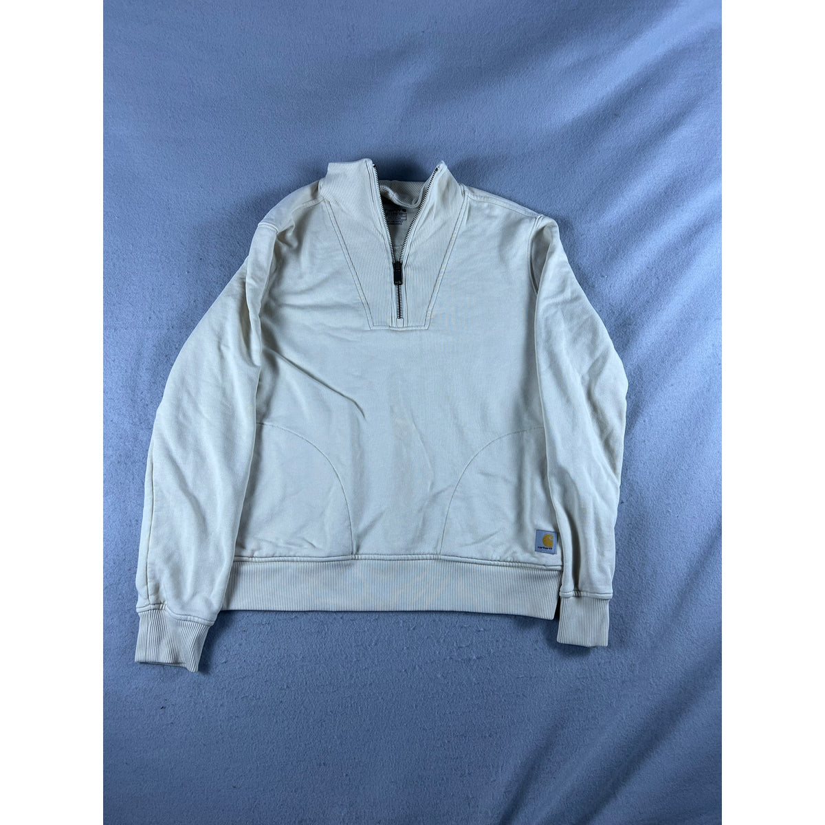 Carhartt Tencel Fiber Series 1/4 Zip Pullover Sweatshirt Womens - S