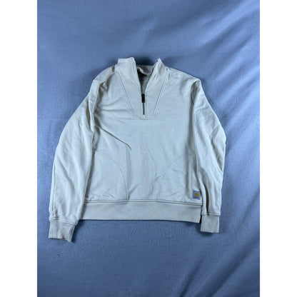 Carhartt Tencel Fiber Series 1/4 Zip Pullover Sweatshirt Womens - S