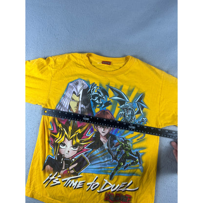 Vintage Yu-Gi-Oh It's Time To Duel T-Shirt Youth - L