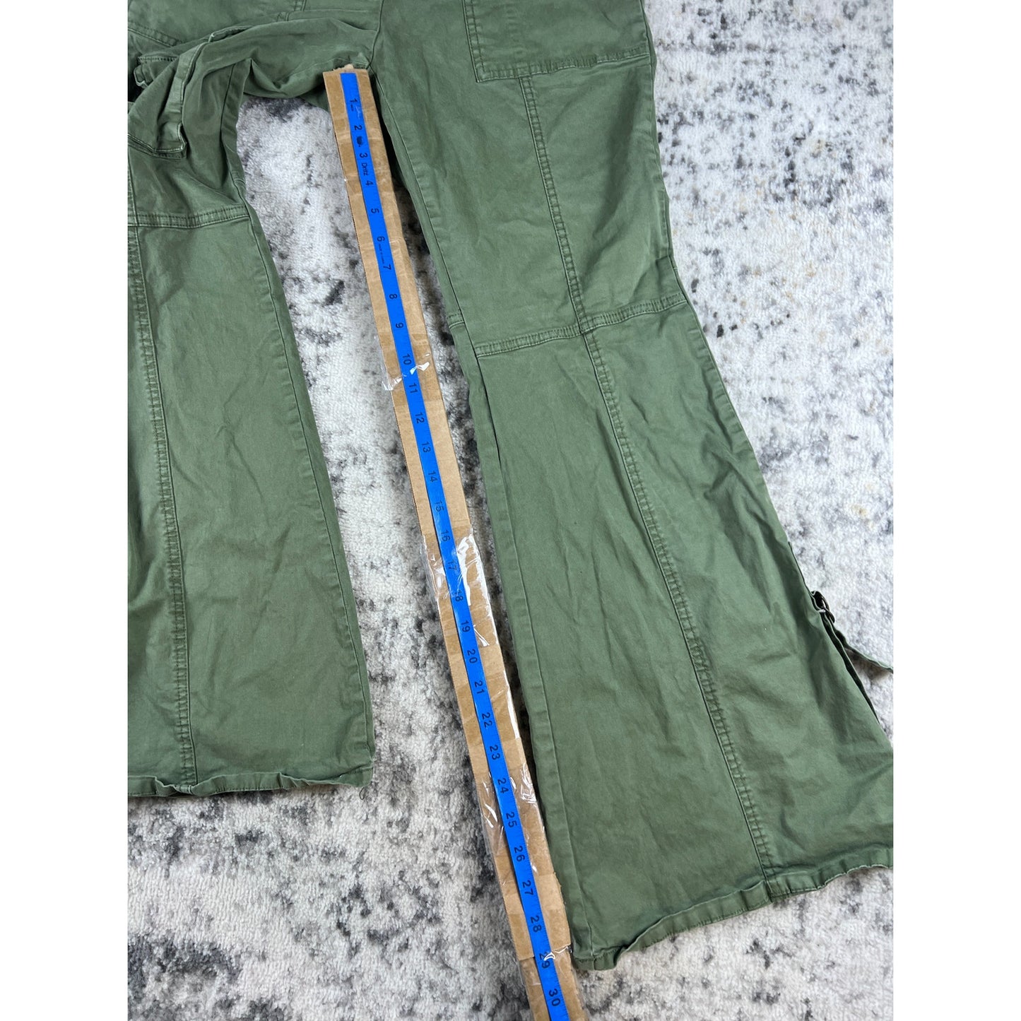 BDG Green Wide Leg Tactical Pants - 6