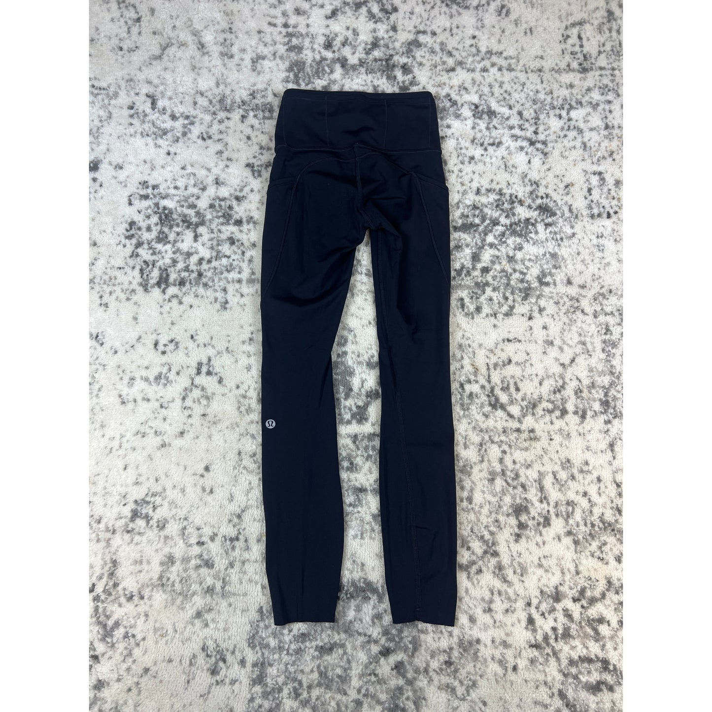 Lululemon Pants Girls 0 Black High Rise Ankle Leggings Pockets Running Athletic