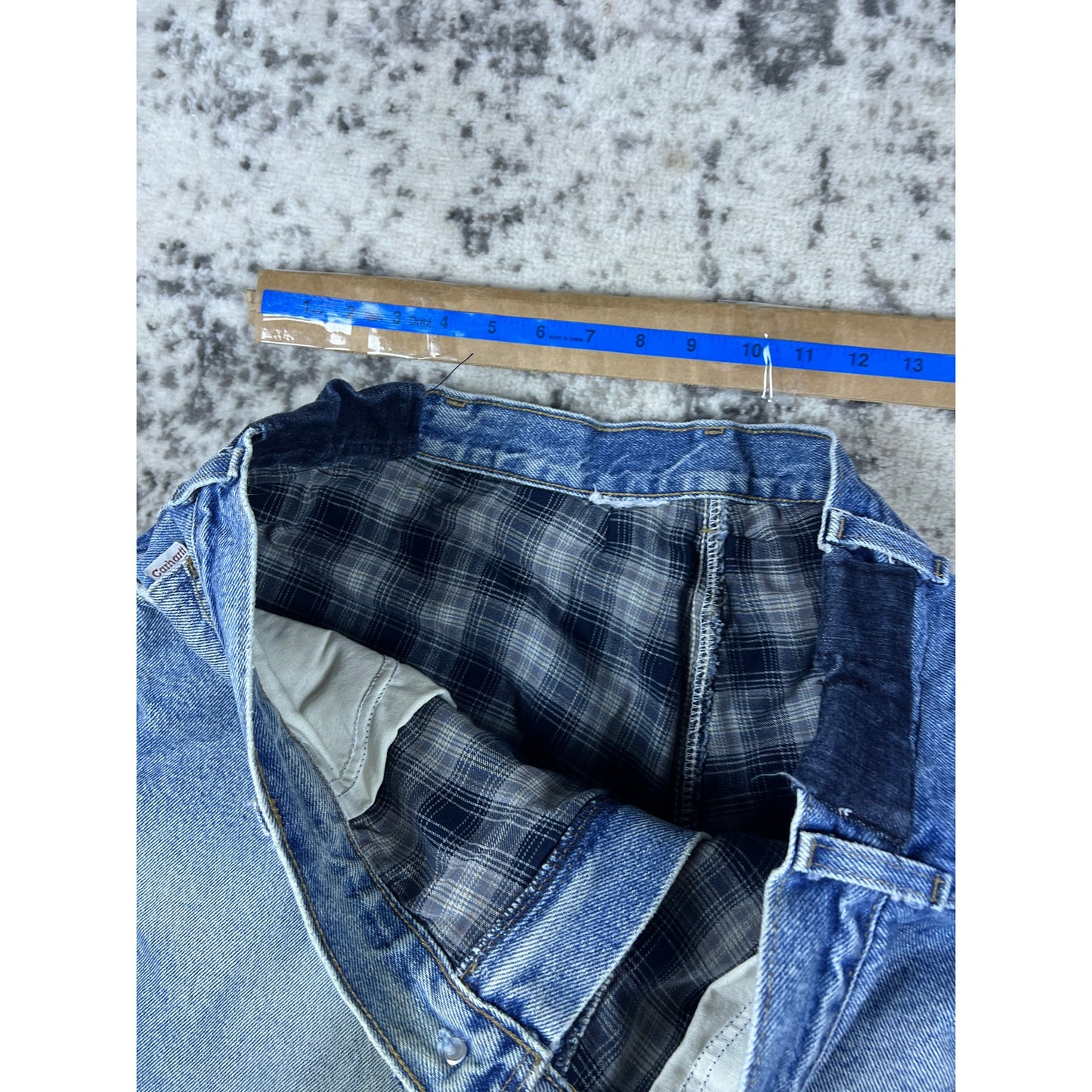 Vintage Denim Blue Carhartt Carpenter Pants - 36