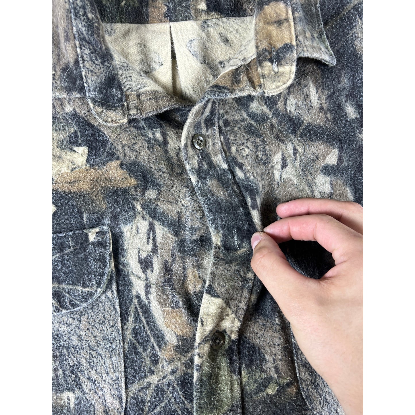 Vintage Camo Hunting Shirt Mens - XL