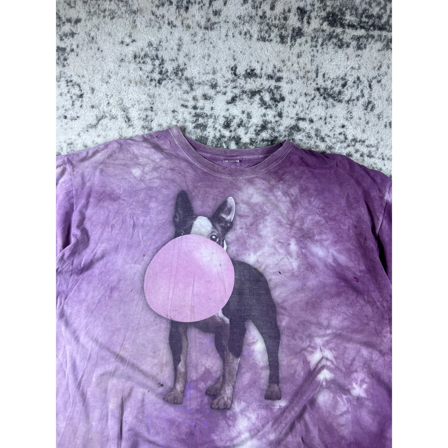 Vintage Purple Bubble Gum Dog Shirt - XXL