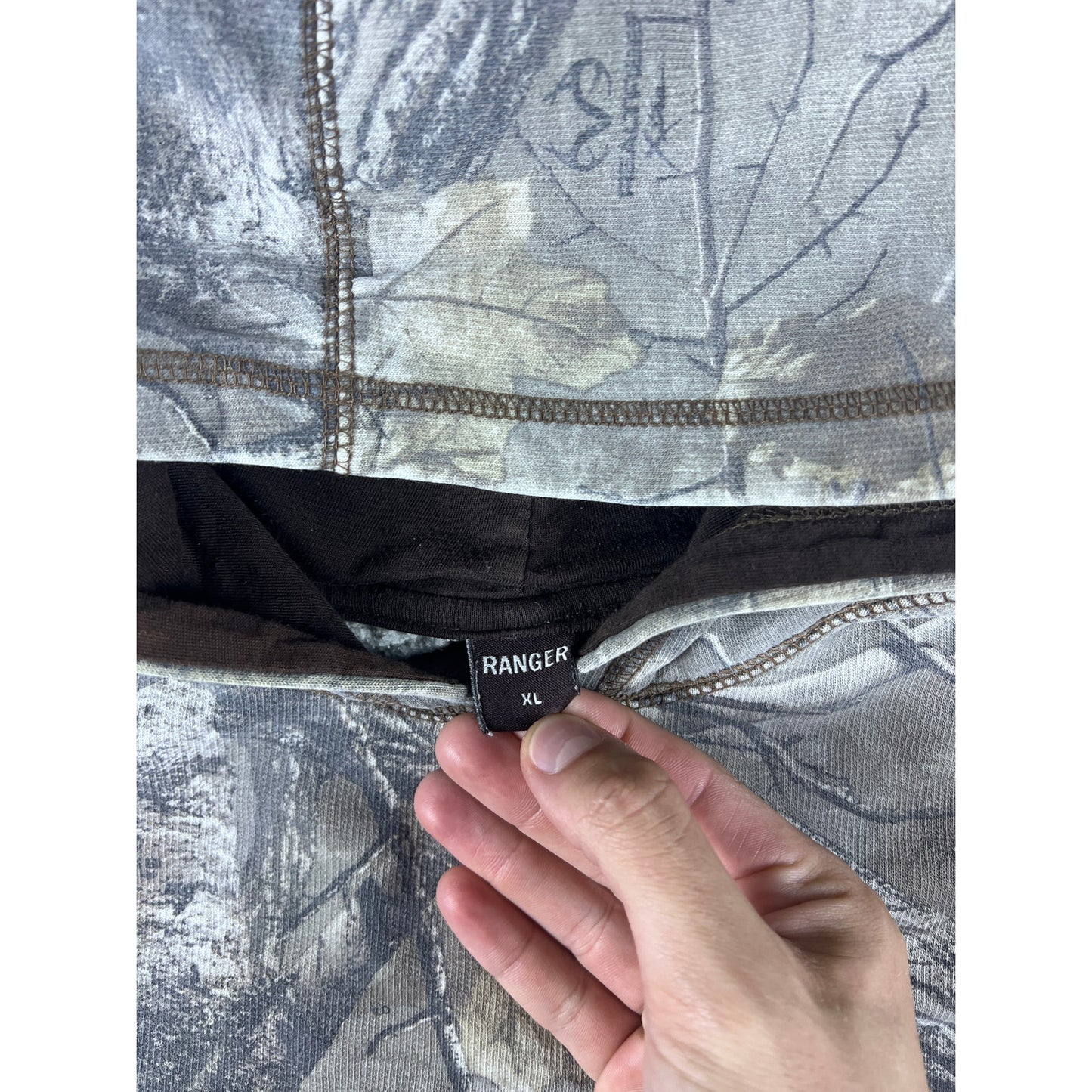Vintage Ranger Camo Hunting Hoodie - YXL