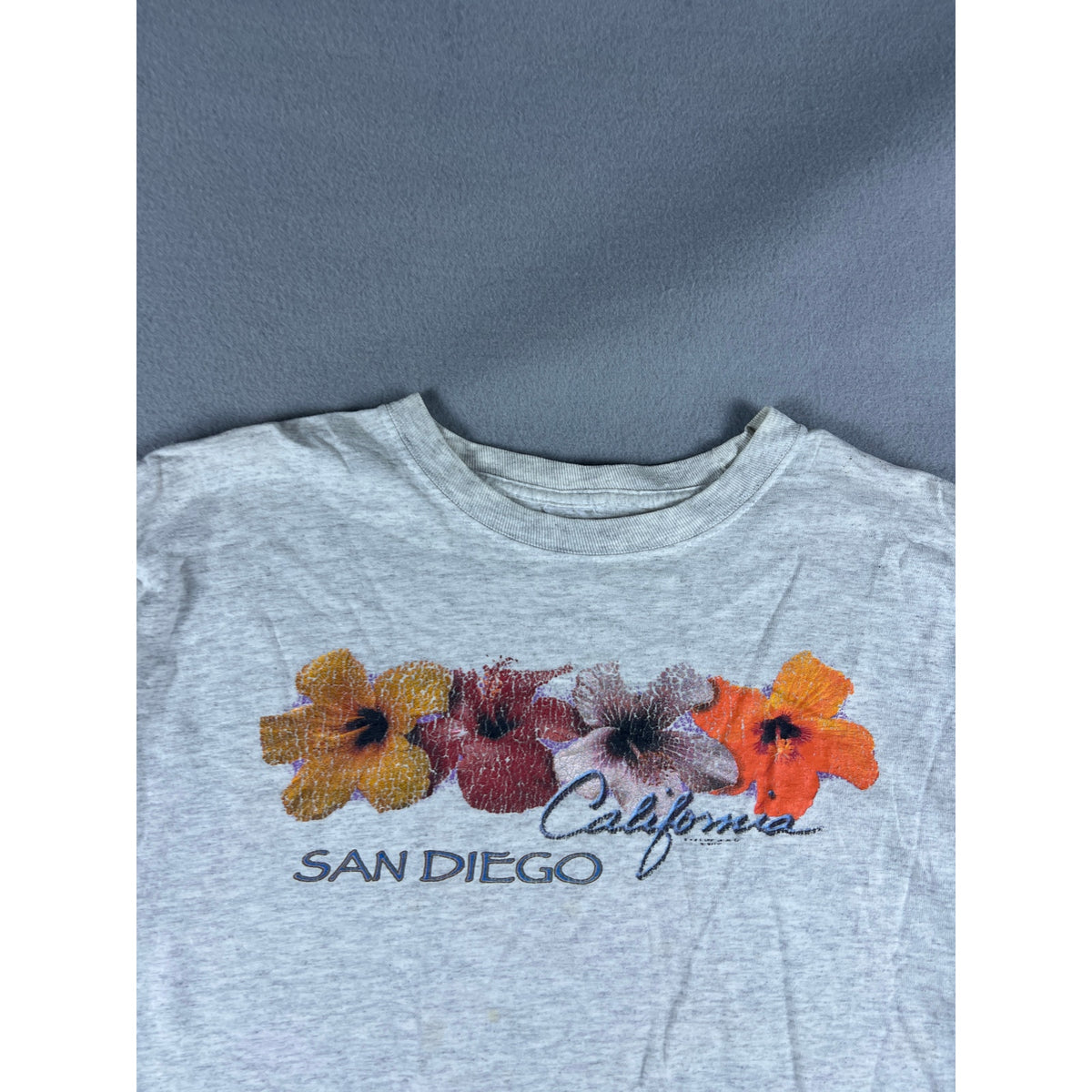 Vintage San Diego California Floral T-Shirt - XL