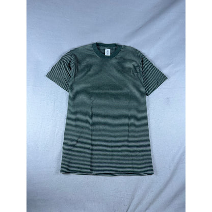 Vintage 90s Striped Single Stitch T-Shirt - L