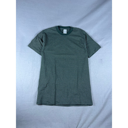 Vintage 90s Striped Single Stitch T-Shirt - L