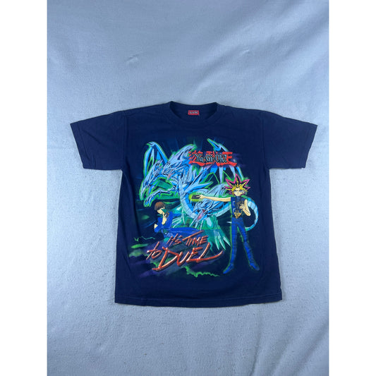 Vintage Yu-Gi-Oh It's Time To Duel T-Shirt Youth - L