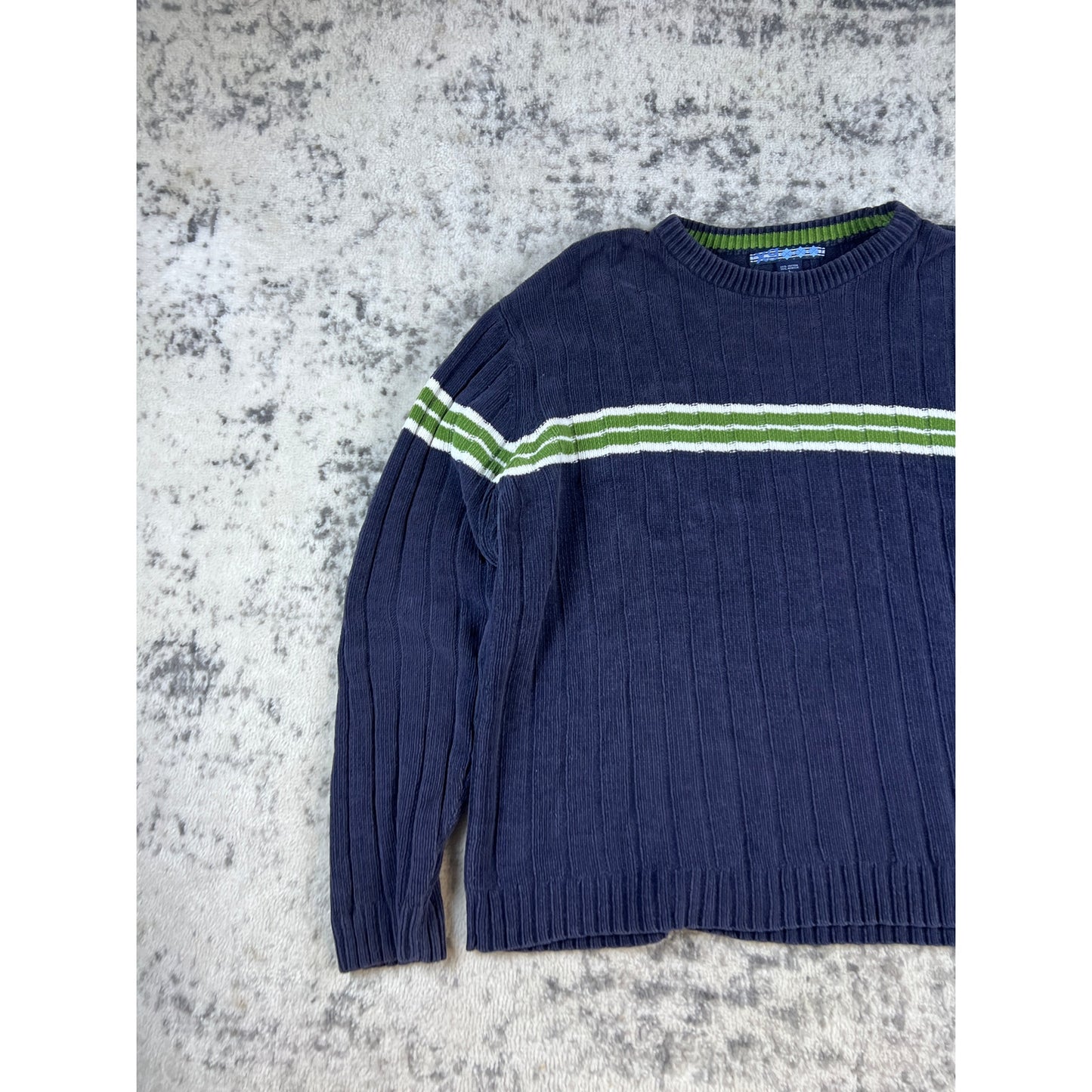 Y2k Navy Extreame Gear Stripped Shirt - L