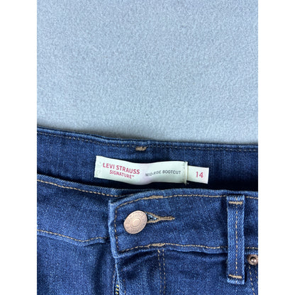 Levi Strauss Signature Mid-Rise Bootcut Jeans - 14