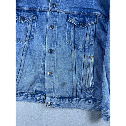 Vintage Disabled American Veterans Denim Jacket - XL