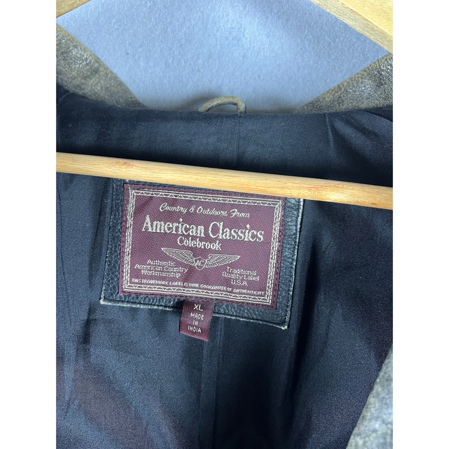 Vintage American Classics Colebrook Flight Bomber Jacket - XL
