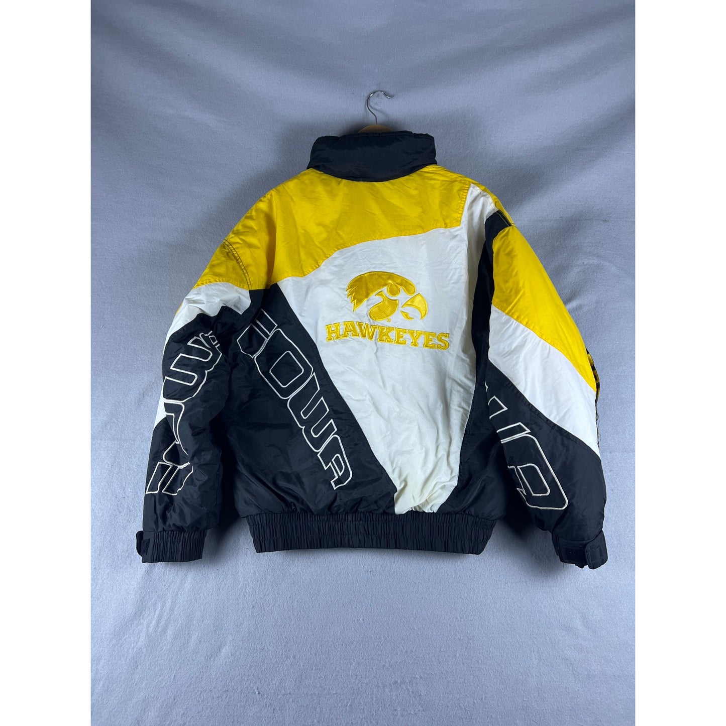 Mens Vintage 90's Iowa Hawkeyes Puffer Coat - L