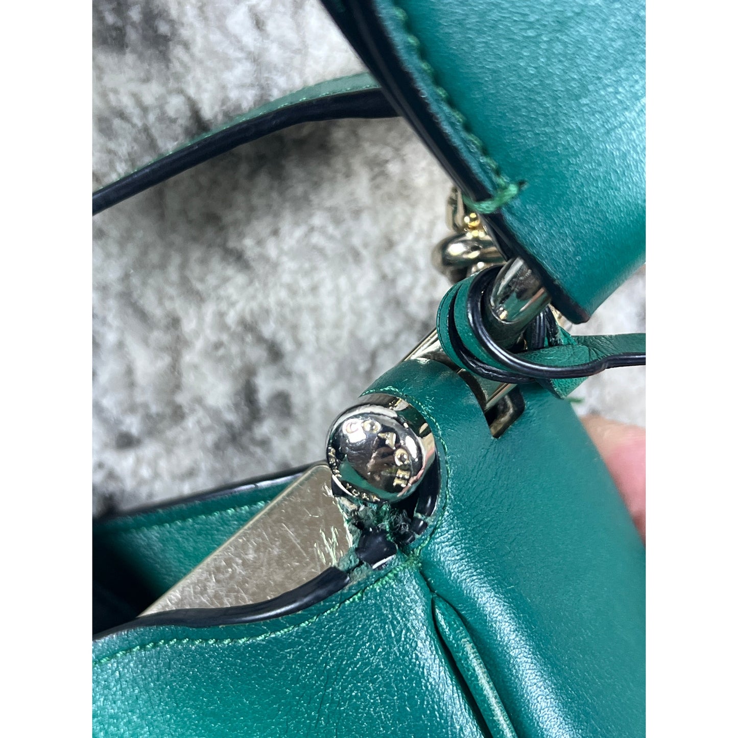 Teal Green COACH Hobo Crossbody/Shoulder Bag