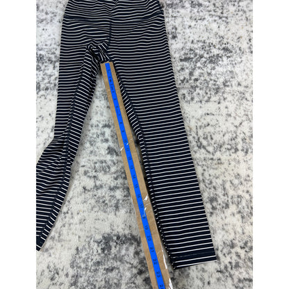 Lululemon Pants Womens Black White Striped High Rise - 6
