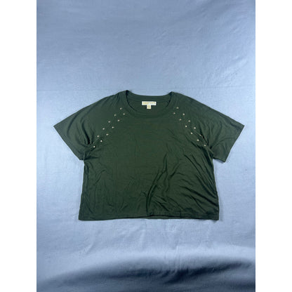 Michael Kors Studded Shoulder Top - L