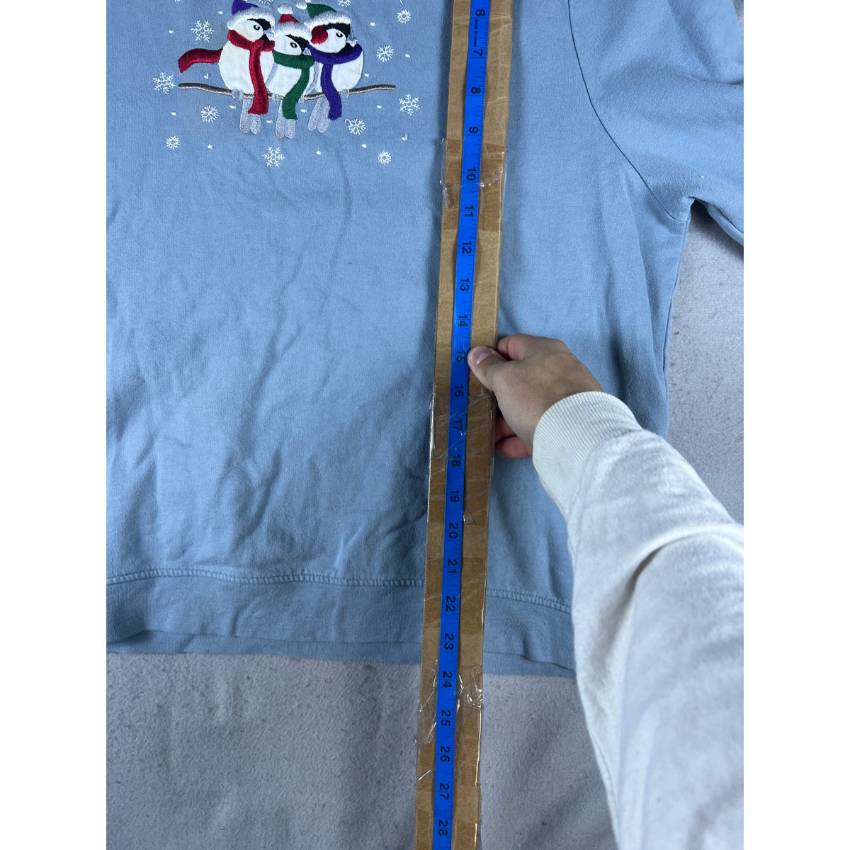 Vintage Breckenridge Birds Snowflakes Sweatshirt Womens - XL