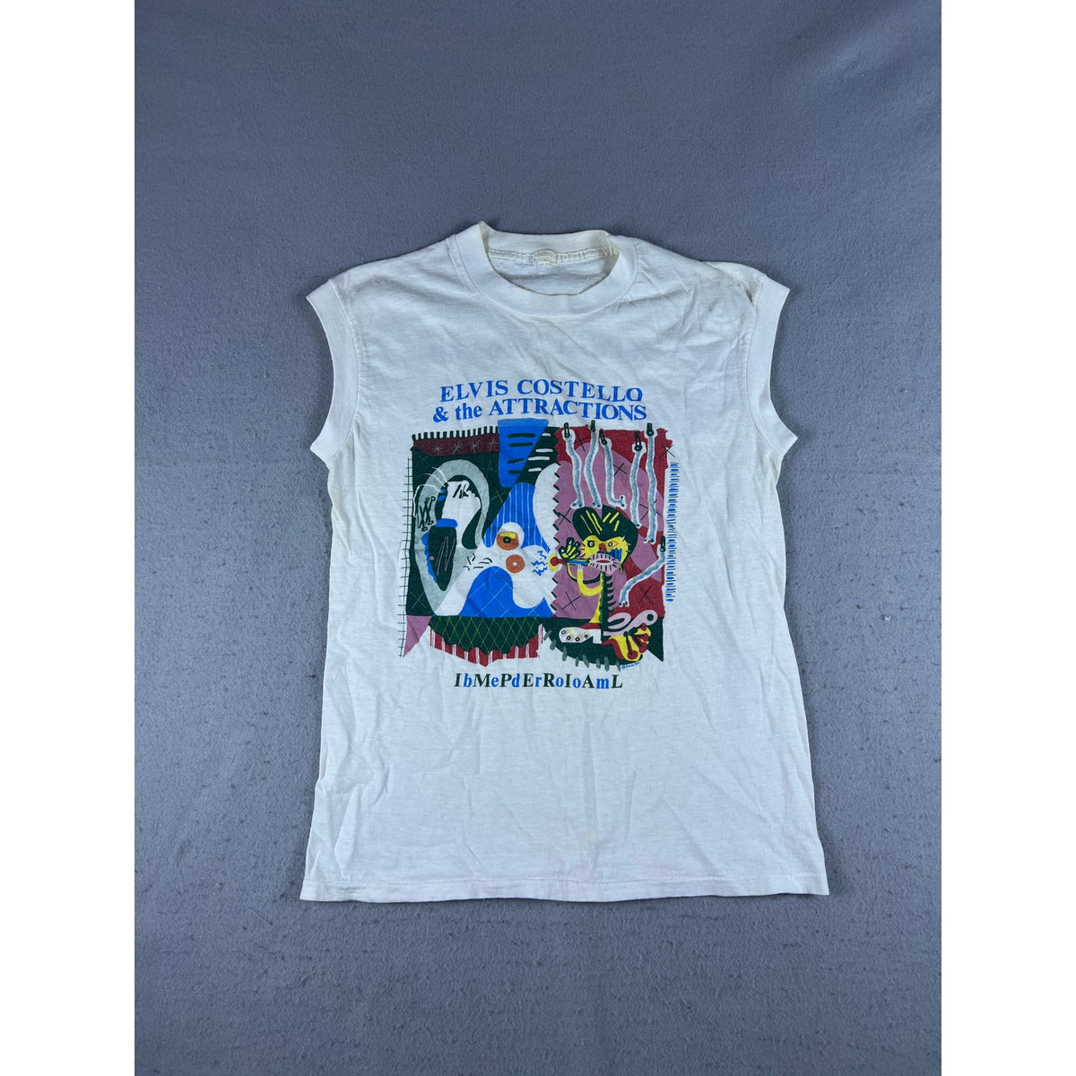 Vintage Elvis Costello USA Tour 1982 Tank Top - XS