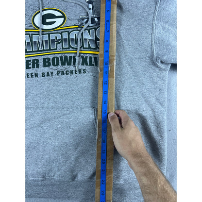 Green Bay Packers Super Bowl XLV Champions Hoodie - L