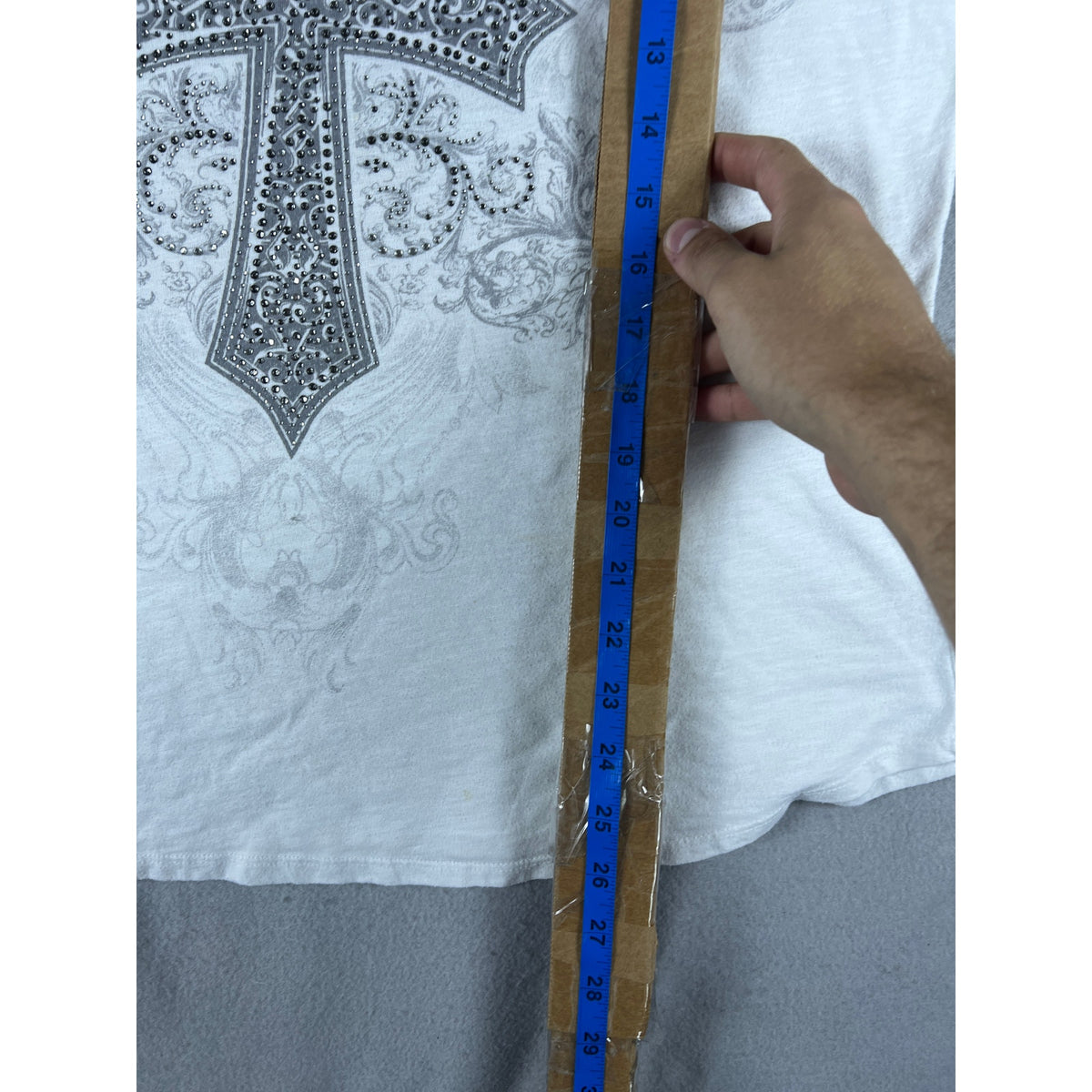 Maurices Y2K Rhinestone Cross Tank Top - 1X