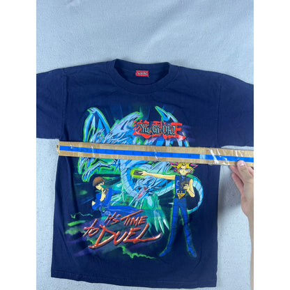 Vintage Yu-Gi-Oh It's Time To Duel T-Shirt Youth - L