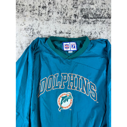Vintage 90s Miami Dolphins Windbreaker Jacket - XL