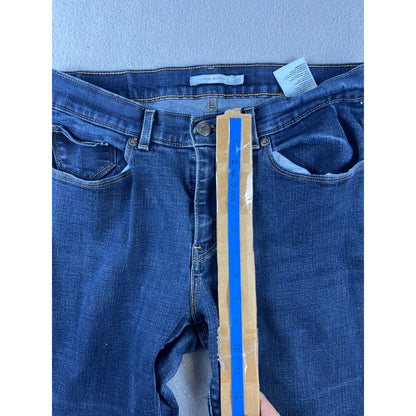 Levi's Classic Bootcut Dark Wash Distressed Jeans - 10