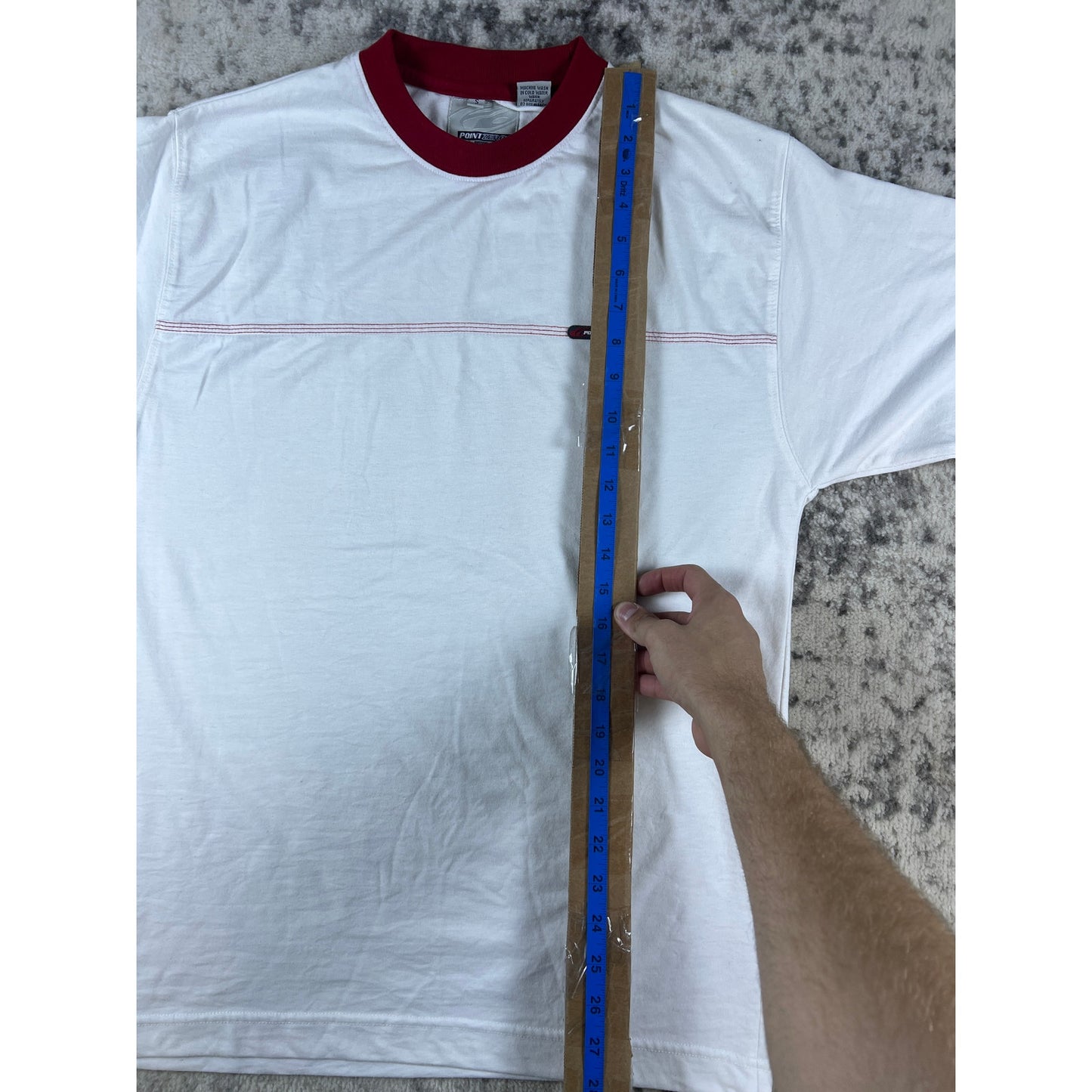 Vintage Point Zero Stripped T-Shirt - M