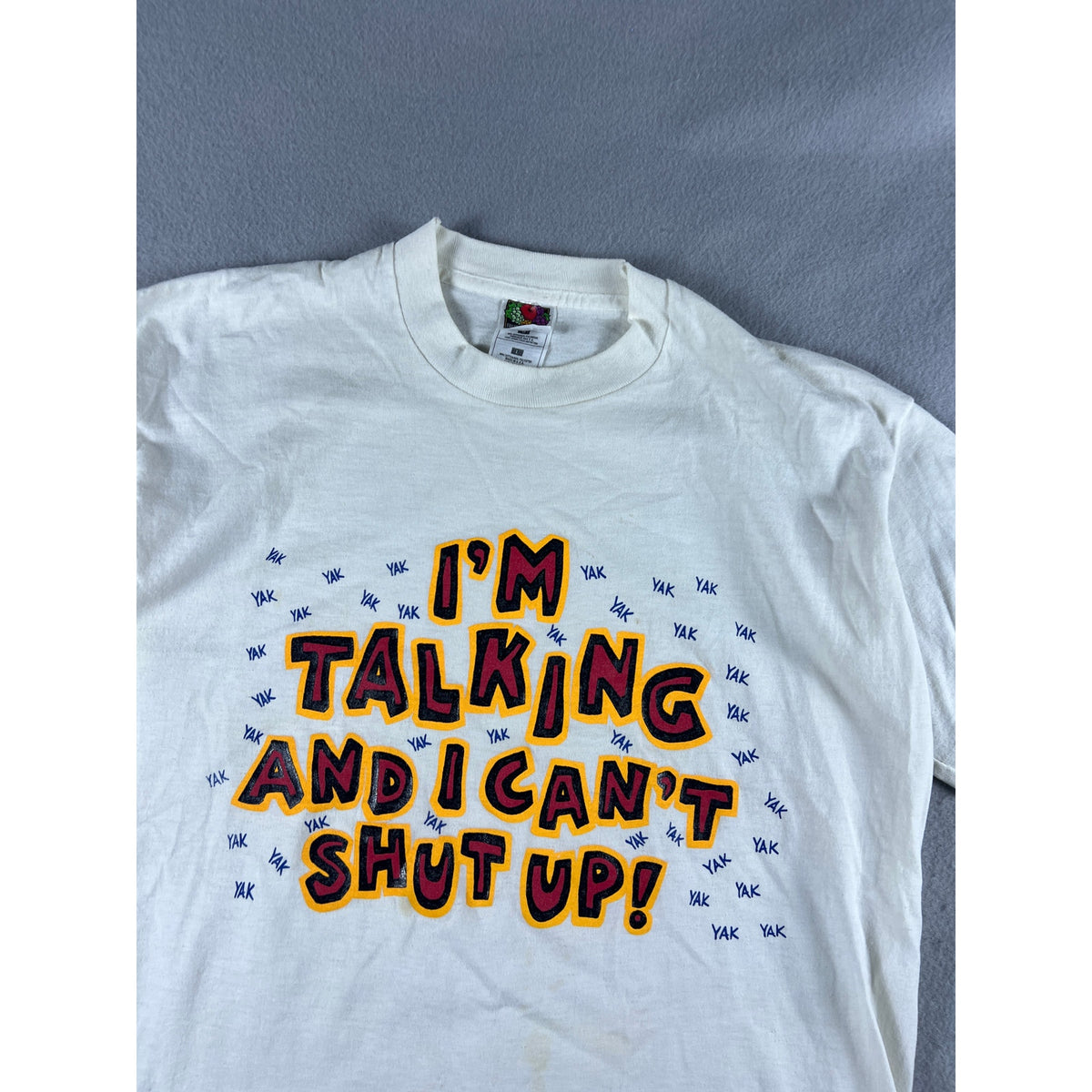 Vintage 90s I'm Talking and I Can't Shut Up T-Shirt - L