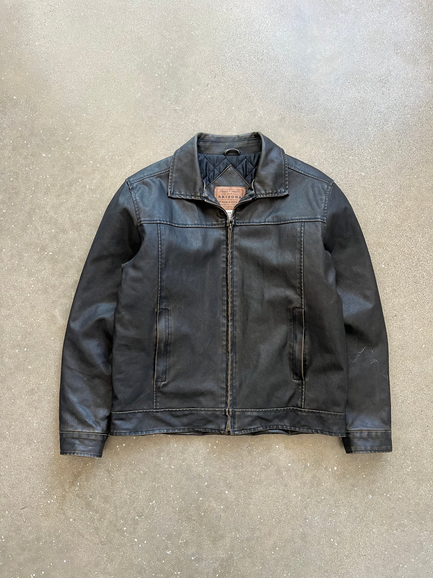 Vintage Black Arizona Leather Jacket - M