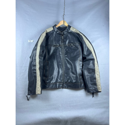 Arizona Faux Leather Biker Jacket - XL